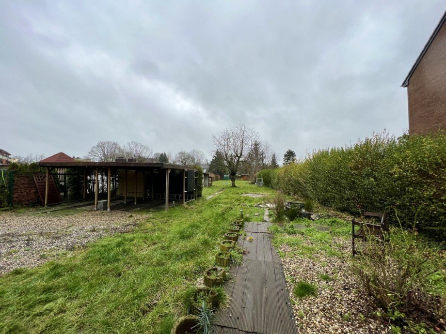 Blick in den Garten Einfamilienhaus Duisburg / Vierlinden