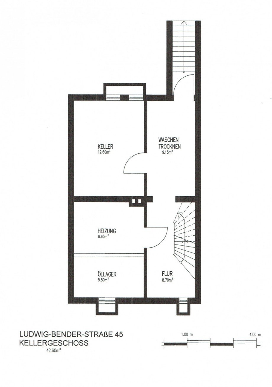 4 Grundriss Keller Reihenhaus M�lheim an der Ruhr