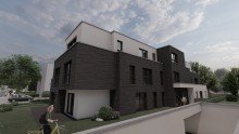 Ansicht Eingang Wohnen am Uhlenhorst.
8 Neubau ETW M�lheim Saarnberg