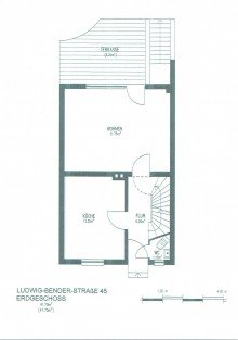 1 Grundriss EG Familiengl�ck in M�lheim-Heimaterde: Gepflegtes Reihenhaus mit gro�em Garten