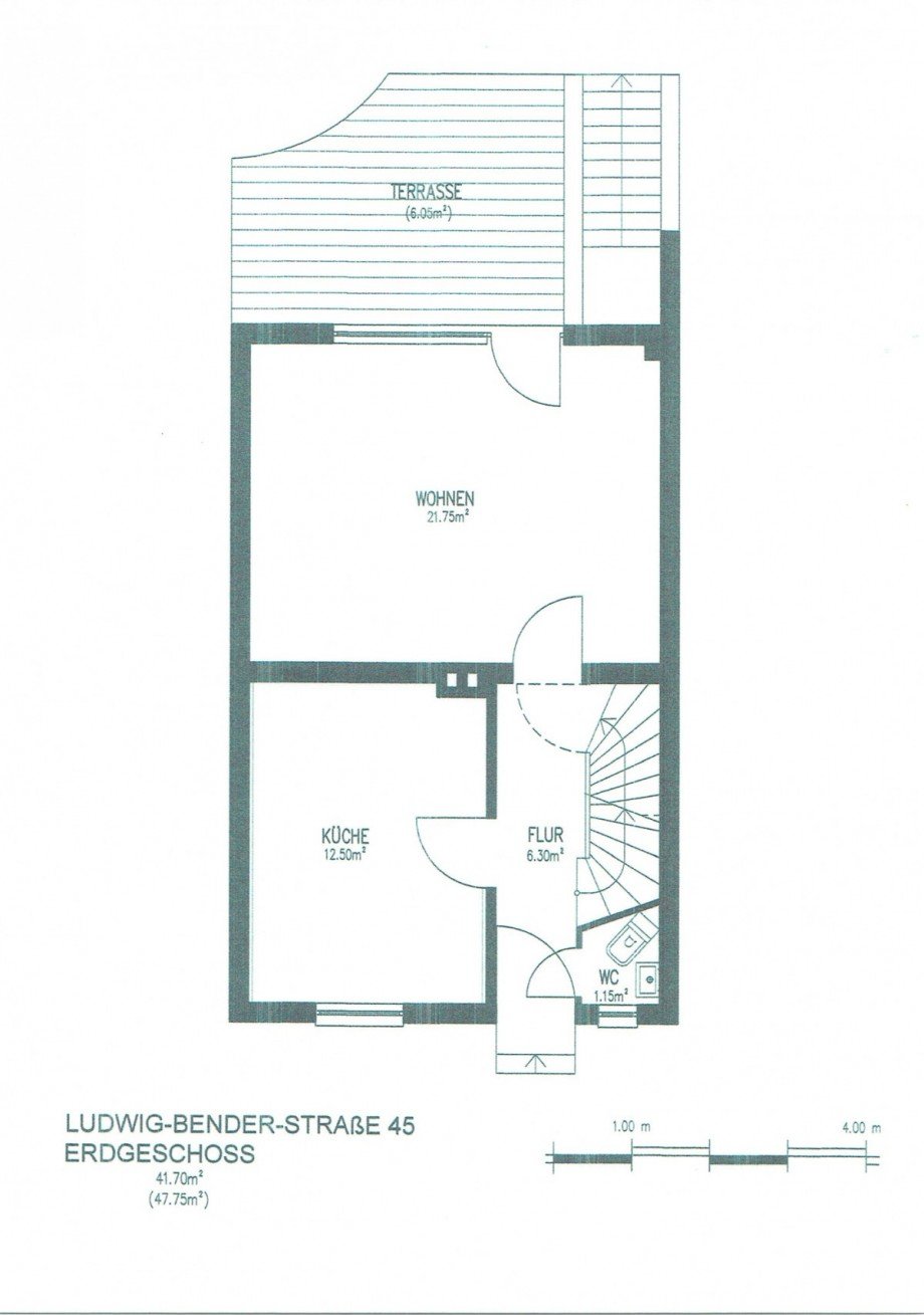 1 Grundriss EG Reihenhaus M�lheim an der Ruhr