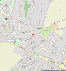 Lageplan Familiengl�ck in M�lheim-Heimaterde: Gepflegtes Reihenhaus mit gro�em Garten
