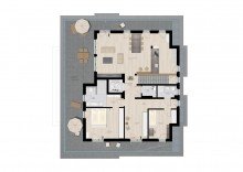 Grundriss Penthouse Mozart - Quartier One - Exklusives Wohnen im Herzen von Dinslaken